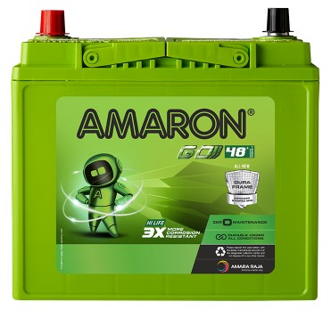 AMARON GO Automotive Battery - 50B24L (AAM-GO-00050B24L)